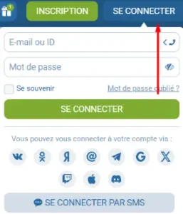 Connexion à 1xBet Gabon